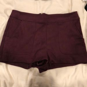Suede shorts